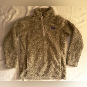 Patagonia Kids Unisex Fleece Pullover Beige Size XL